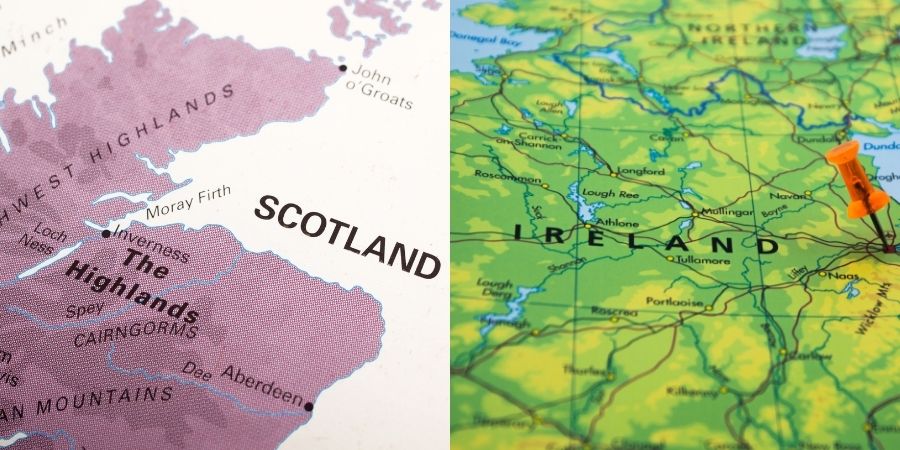 Escocia o Irlanda, tus destinos para escoger,decide