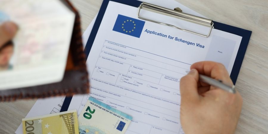 Planilla con tipos de visas schengen